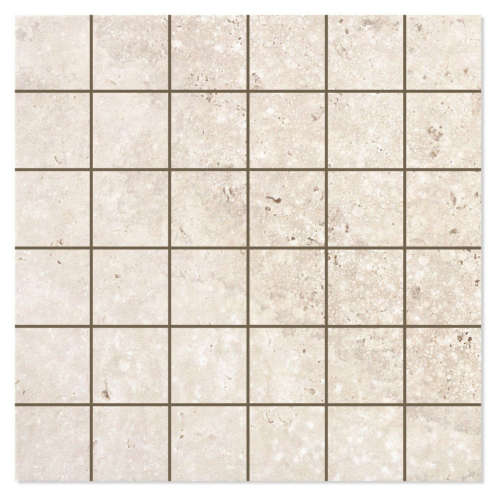 Mosaikkflis Stenhamra Lys Grå Matt 30x30 (5x5) cm